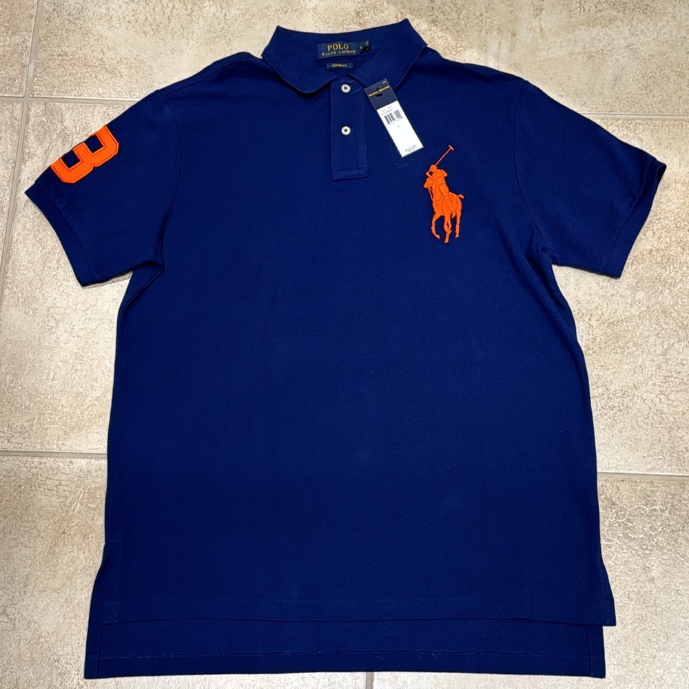 Men’s Polo Ralph Lauren Custom Fit Polo Size Large - New with Tags!